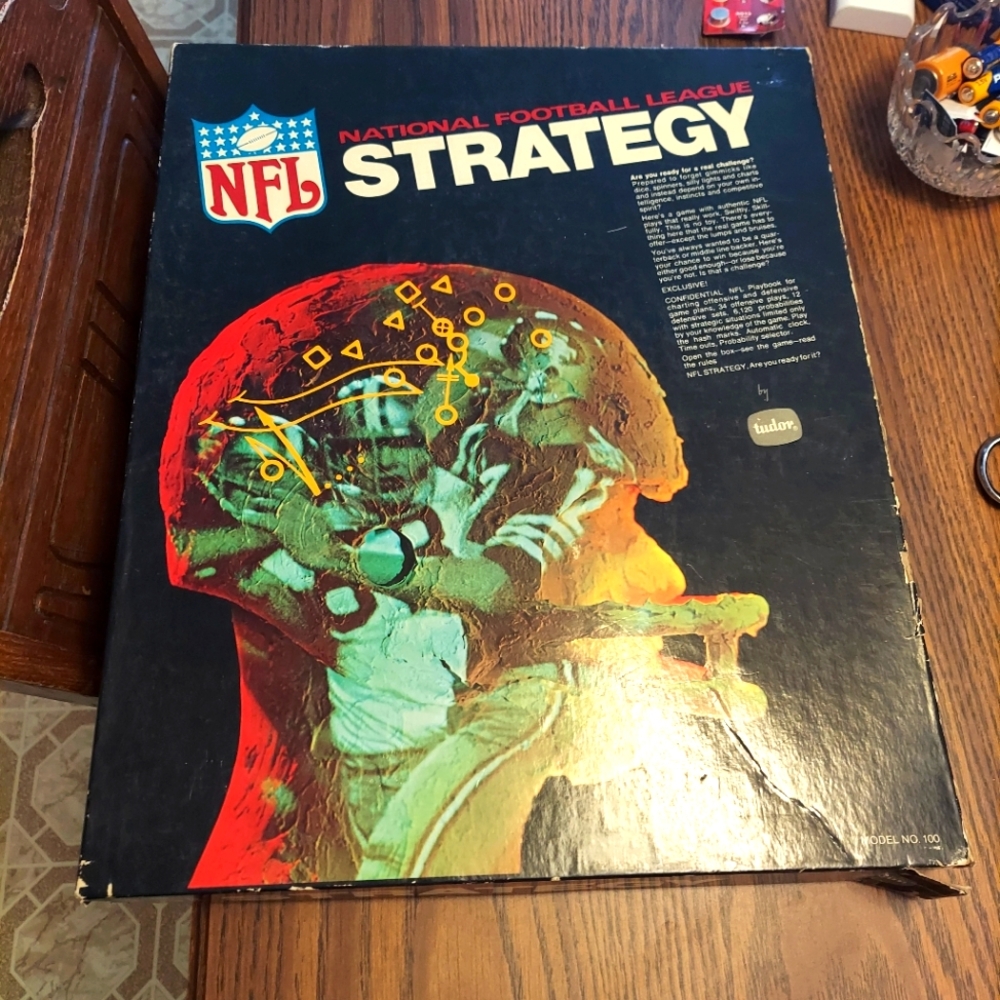 NFL National Football League Strategy Board Game Vintage 1970